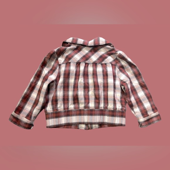 🎉Host Pick!🎉 DECREE plaid cropped jacket. Size large. 🧥 - Picture 3 of 6
